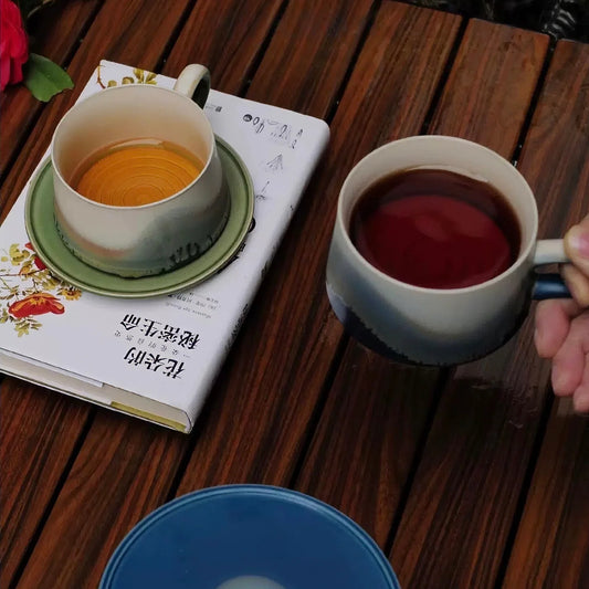 Sea & Mountain Couple Mug Set – Shallow Series