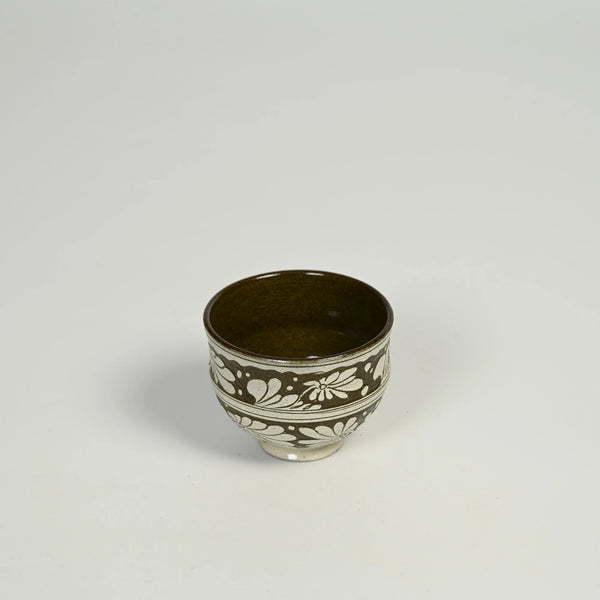 NANYI Sgraffito Bloom Floral Tea Cup
