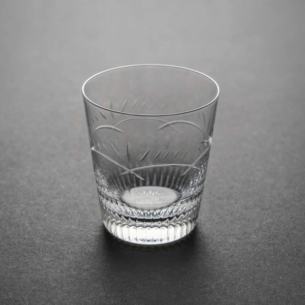 Hand-Cut Arched Pattern Crystal Tumbler