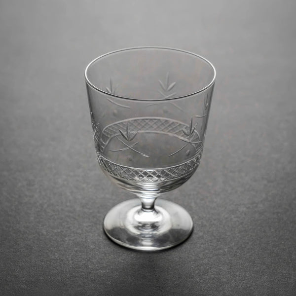 Hand-Cut Bamboo Leaf Wine Glass