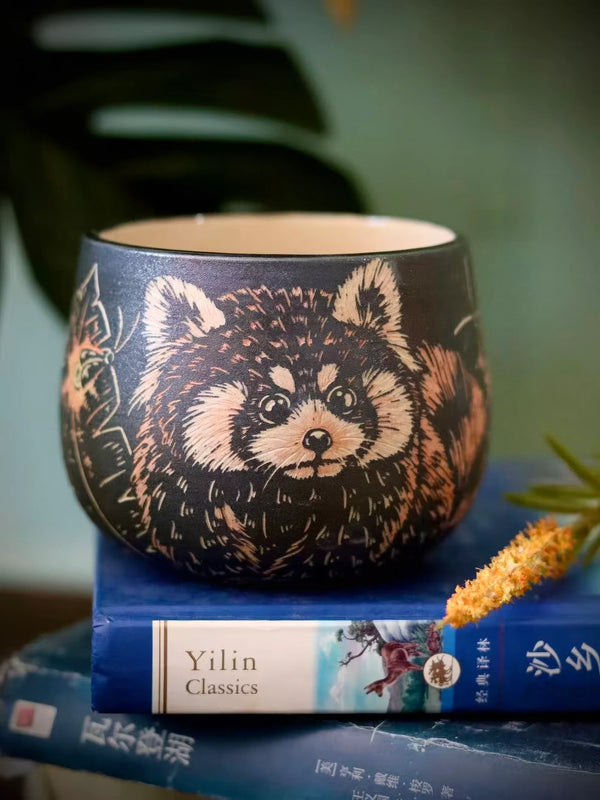 Red Panda Handheld Cup