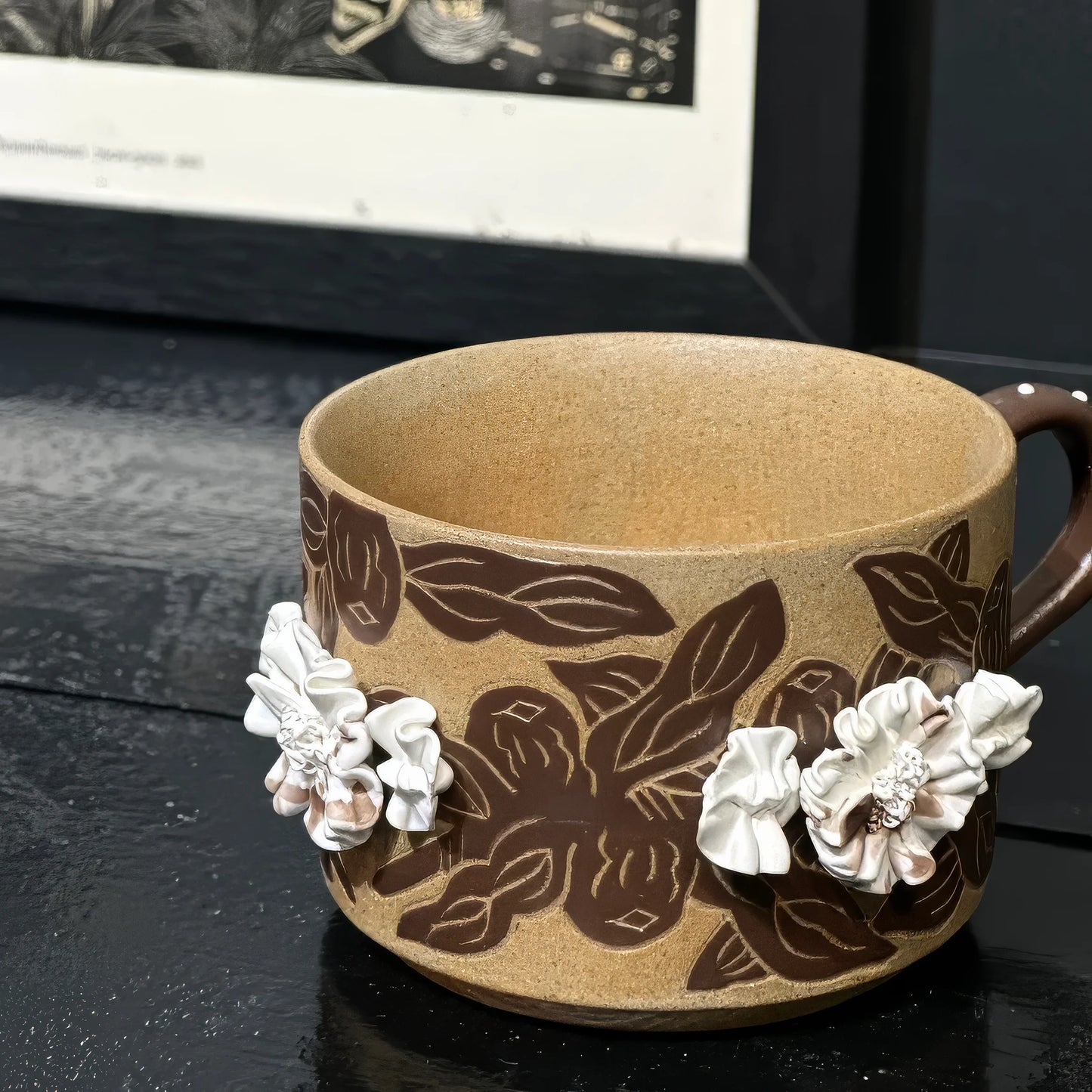 IFF Mocha Stoneware Coffee Cup
