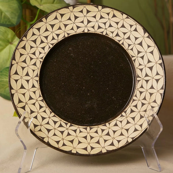Tri Fire Radiant Rim Ceramic Plate