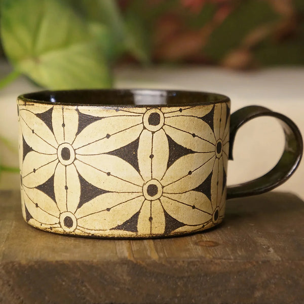 Tri Fire Floral Geometry Mug
