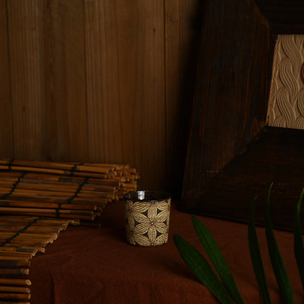 TriFire Shadow Floral Ceramic Cup