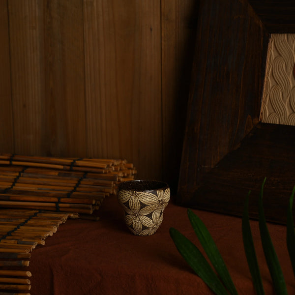 TriFire Shadow Floral Ceramic Cup