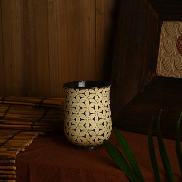 TriFire Shadow Floral Tall Carved Tumbler