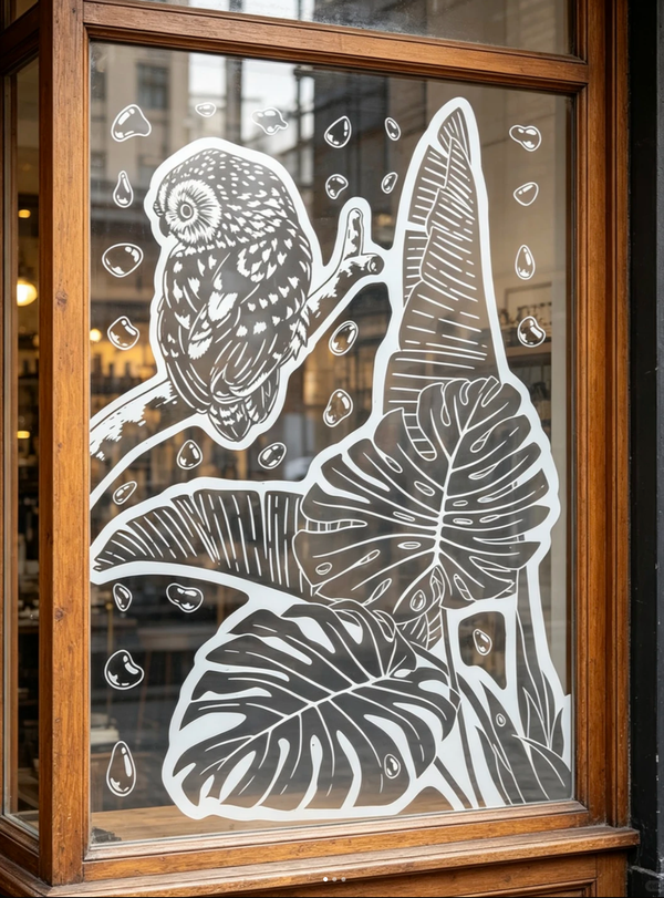The anti-bird strike window stickers are finally here.