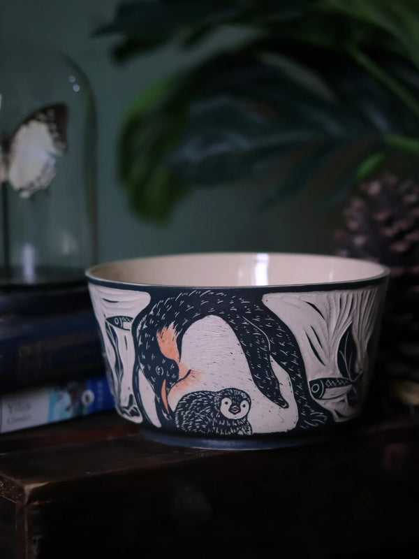 Penguin Carved Bowl