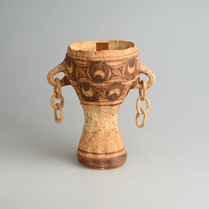 Ancient Fruit Hand-Painted Chain-Handle Chalice