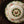 Rabbit & Squirrel Round Plate with Banana Leaf Pattern