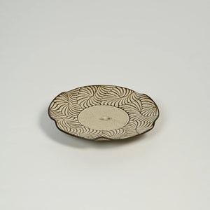 NANYI Gathered Drift Small Carved Plate — 14cm