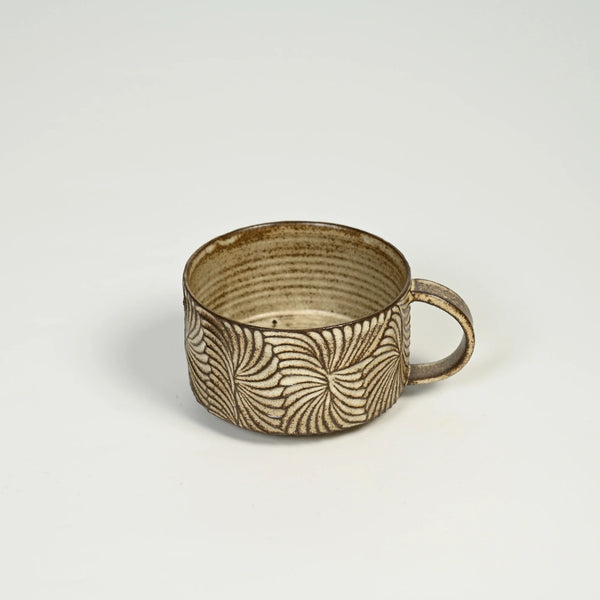NANYI Gathered Drift Wide Carved Cup
