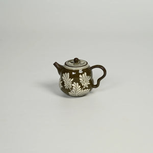NANYI Sgraffito Bloom Floral Small Teapot