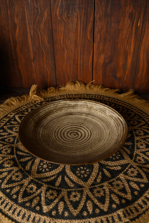 NANYI Gathered Drift Wheel-Form Shallow Plate