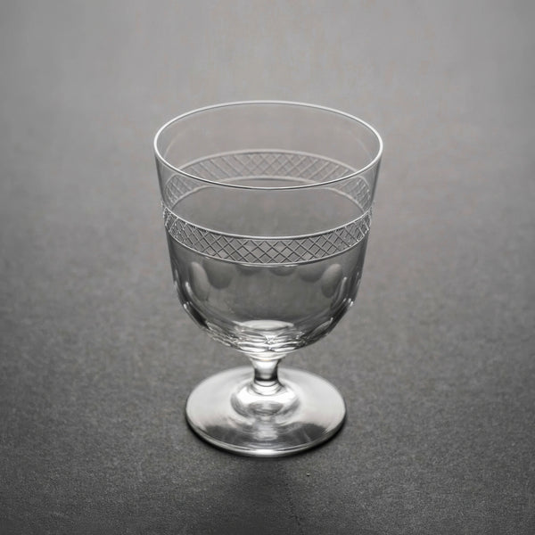 Hand-Cut Faceted Stem Glass