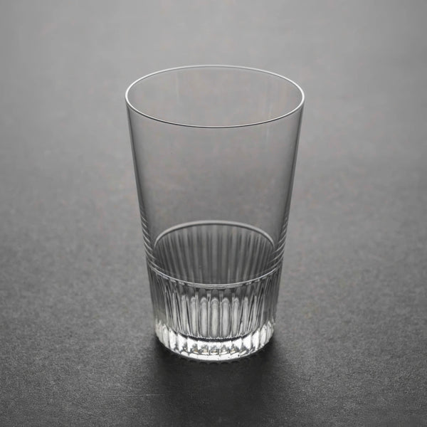 Hand-Cut Fluted Glass Tumbler