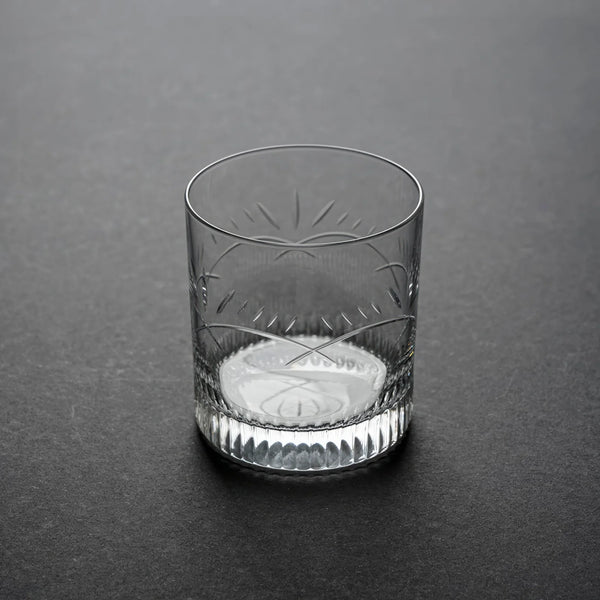Hand-Cut Starburst Glass Tumbler