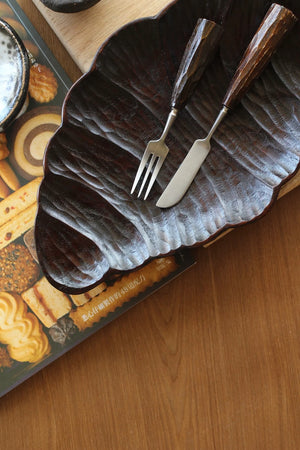 Kawa Croissant Carved Wooden Plate