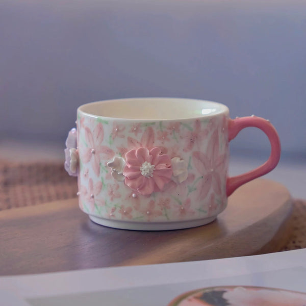 IFF Pink Petal Charm Porcelain Small Coffee Cup