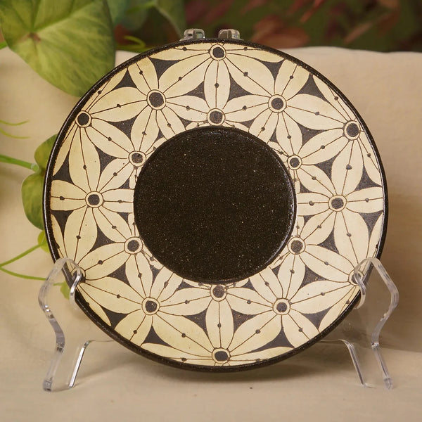 Tri Fire Petal Motif Dessert Plate