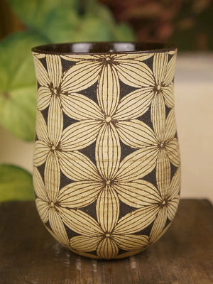Tri Fire Petal Pattern Tumbler