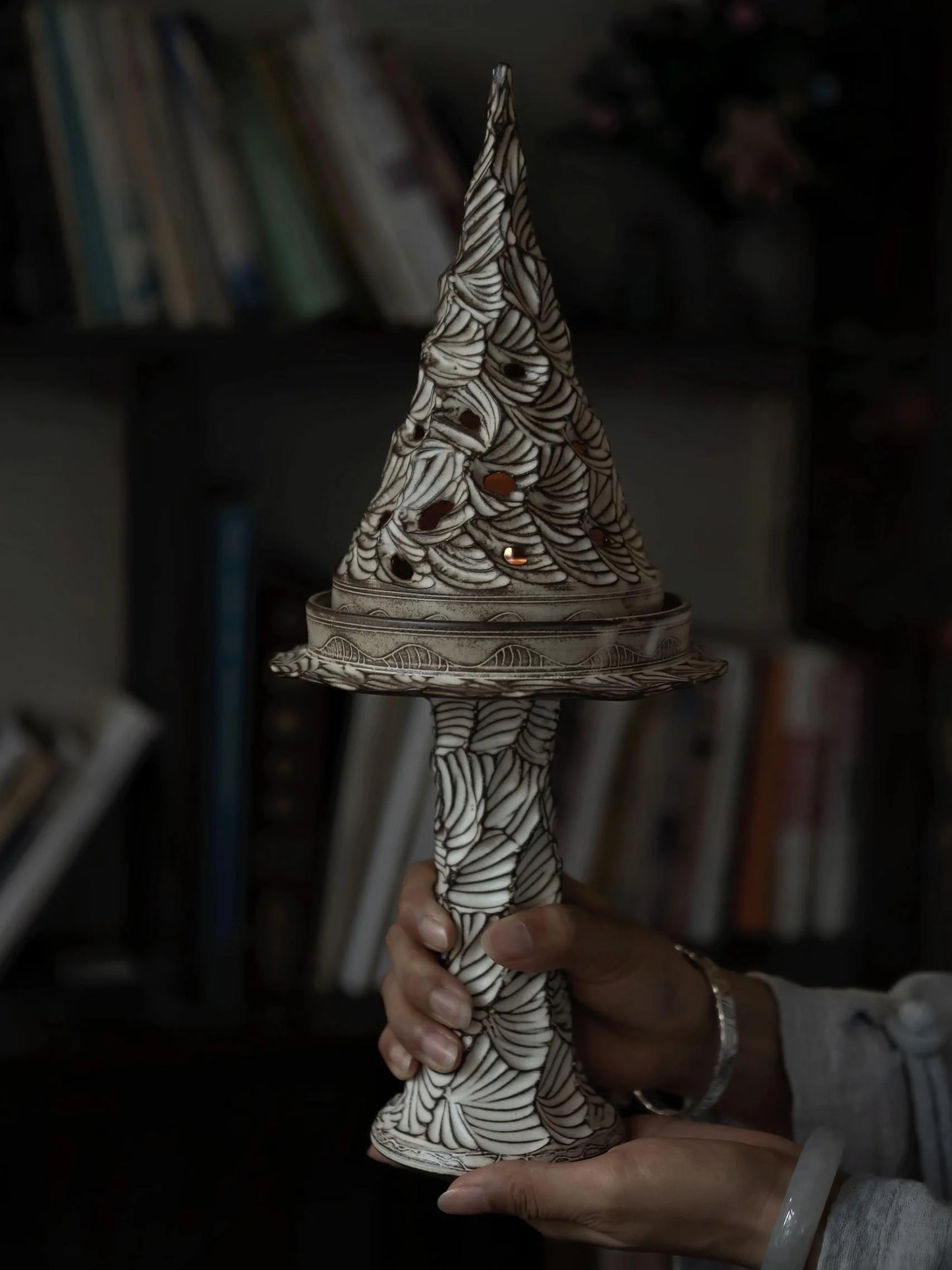 Nanyi Mystic Hand-Carved Ceramic Luminary