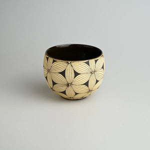 TriFire Shadow Floral Carved Round Cup