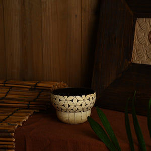 TriFire Shadow Floral Ceramic Cup