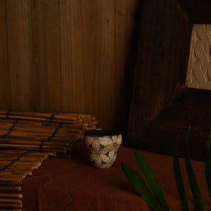TriFire Shadow Floral Ceramic Cup