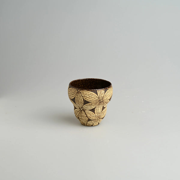 TriFire Shadow Floral Ceramic Cup