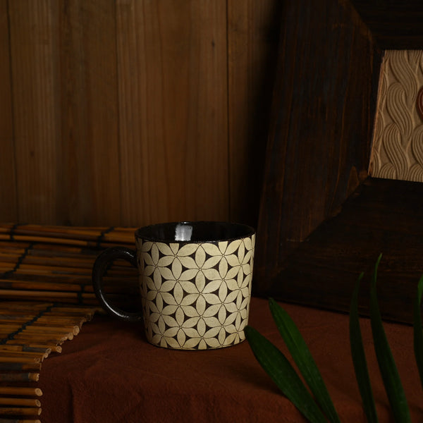 TriFire Shadow Floral Ceramic Mug