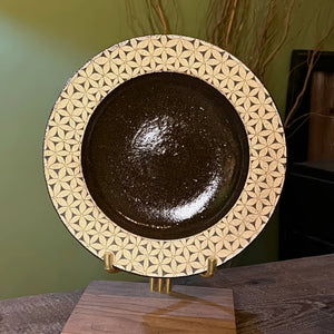 Trifire Petal Border Ceramic Dinner Plate